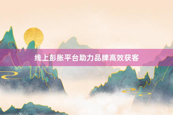 线上彭胀平台助力品牌高效获客